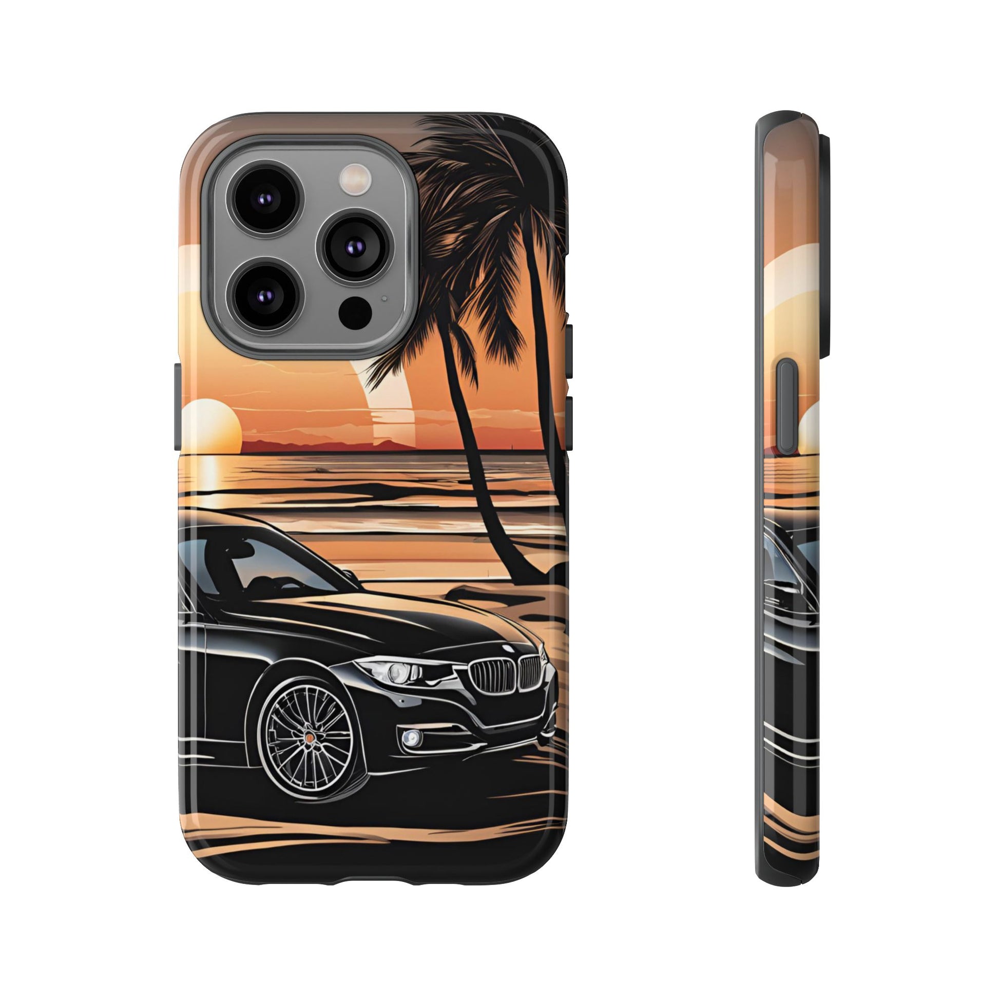 BMW Sunset On The Beach-Dual Layer Ultra Tough Phone Case Printify by The Night Shift Automotive Apparel
