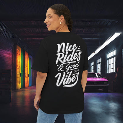 Station Nation-Premium, Ultra Soft Unisex Oversized Boxy Tee Printify by The Night Shift Automotive Apparel