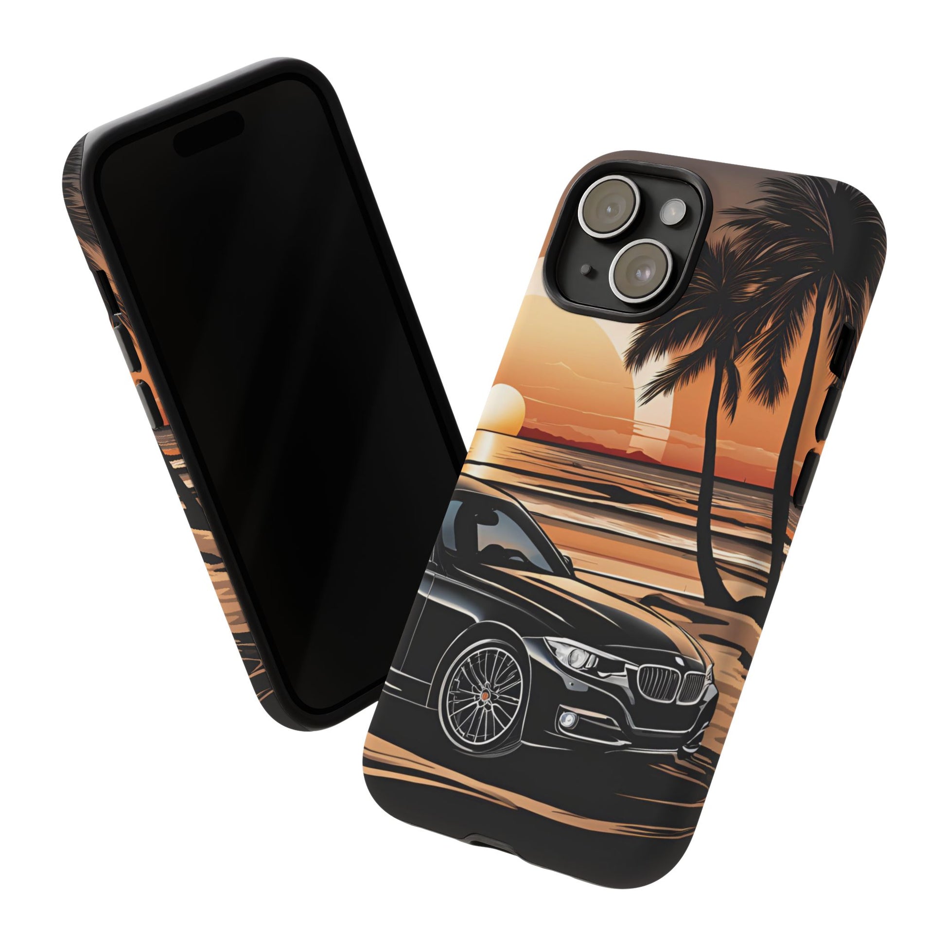 BMW Sunset On The Beach-Dual Layer Ultra Tough Phone Case Printify by The Night Shift Automotive Apparel