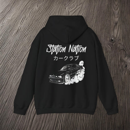 Station Nation-Ultra Soft, Premium Hoodie Printify by The Night Shift Automotive Apparel