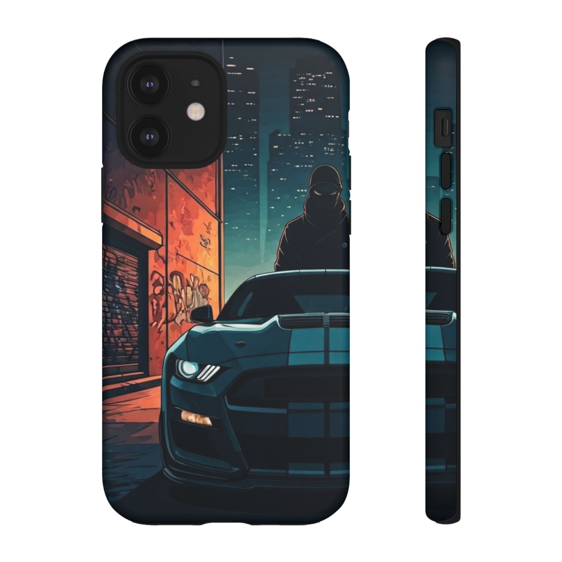 Ford Mustang Shelby GT350 Street Life-Dual Layer Ultra Tough Phone Case iPhone 12 Matte Printify by The Night Shift Automotive Apparel