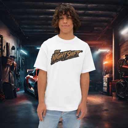 BMW M3 E90 Street Drift-Premium, Ultra Soft Unisex Oversized Boxy Tee Printify by The Night Shift Automotive Apparel