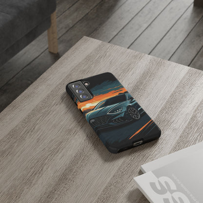Hyundai Sonata-Sunset Drive-Dual Layer Ultra Tough Phone Case Samsung Galaxy S21 FE Glossy Printify by The Night Shift Automotive Apparel
