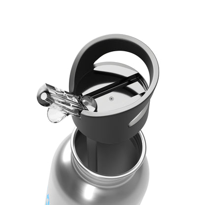 Stainless Steel Water Bottle With Straw, 20oz Printify by The Night Shift Automotive Apparel