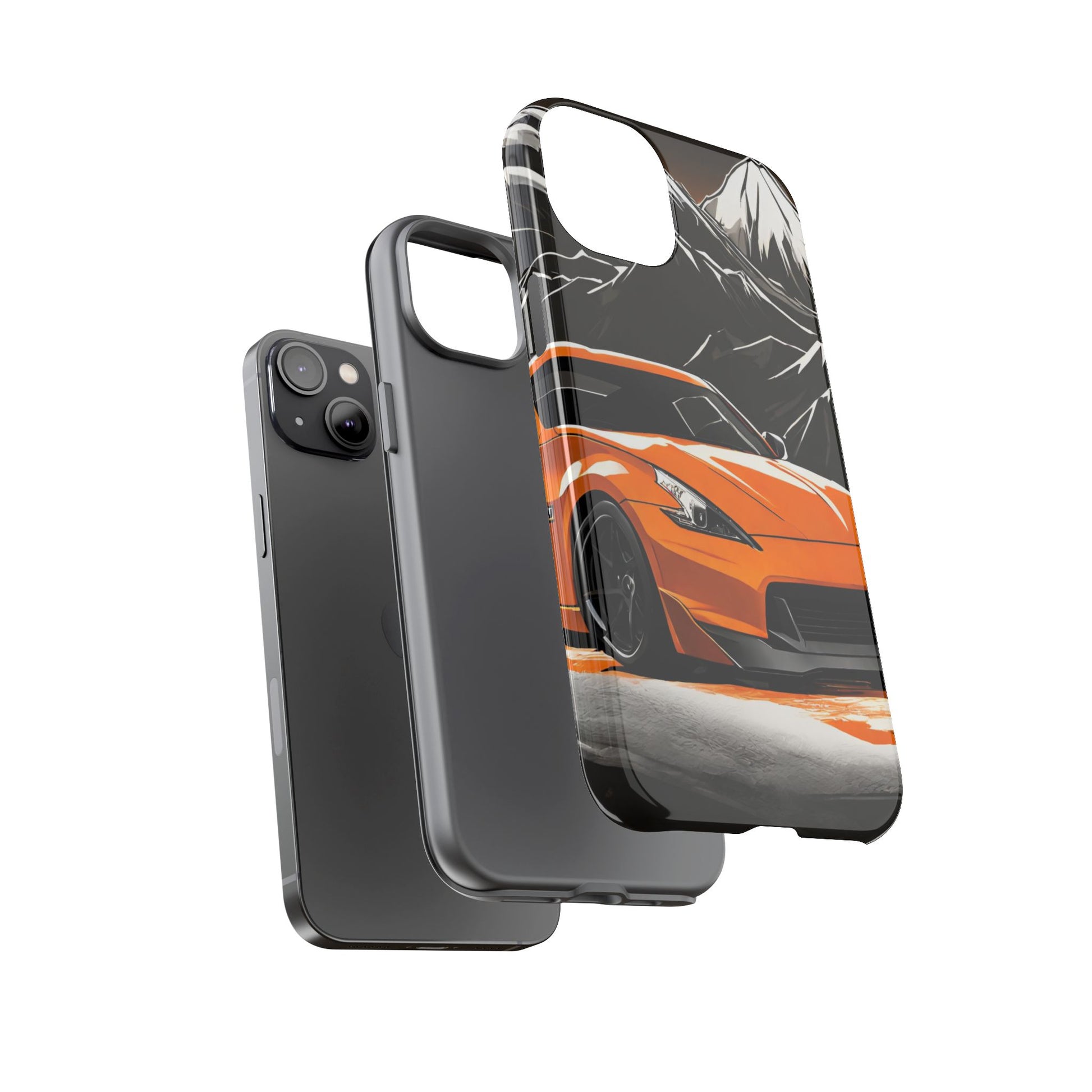 Nissan 370Z Mt Fuji-Dual Layer Ultra Tough Phone Case Printify by The Night Shift Automotive Apparel