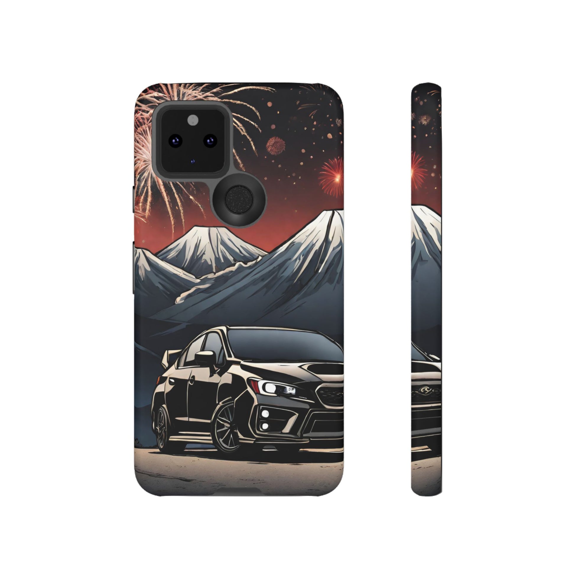 Subaru WRX/STI Fireworks-Dual Layer Ultra Tough Phone Case Printify by The Night Shift Automotive Apparel