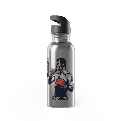 Stainless Steel Water Bottle With Straw, 20oz Printify by The Night Shift Automotive Apparel