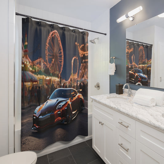 Shower Curtains Printify by The Night Shift Automotive Apparel