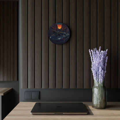 Lamborghini Huracan Street Life-Acrylic Wall Clock