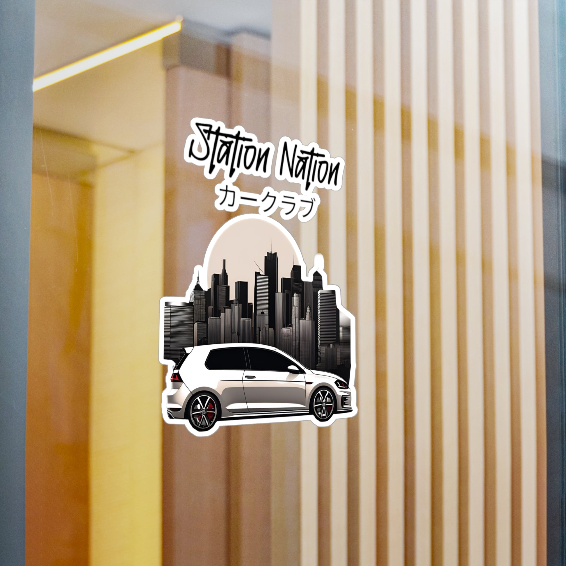 Kiss-Cut Vinyl Decals Printify by The Night Shift Automotive Apparel