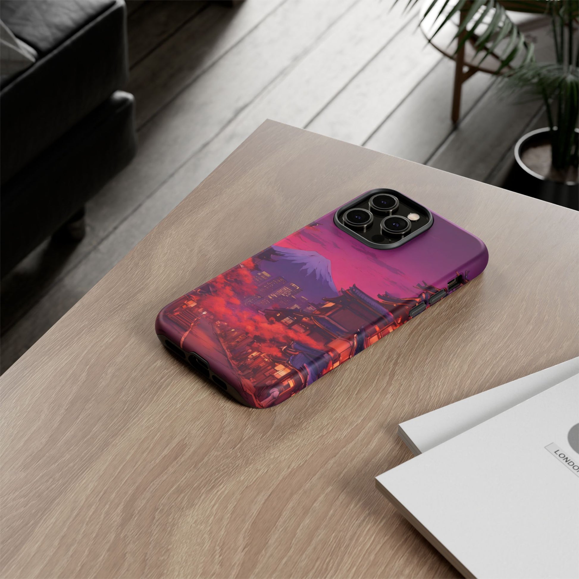 Traditional Japanese Village Countryside-Dual Layer Ultra Tough Phone Case iPhone 14 Pro Max Matte Printify by The Night Shift Automotive Apparel