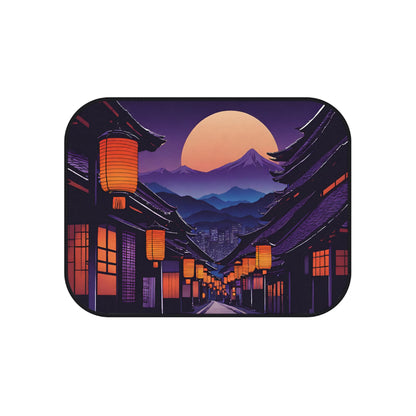 Lamplight Japanese Traditional Village-Premium, High Quality Car Floor Mats (Set of 4) Printify by The Night Shift Automotive Apparel