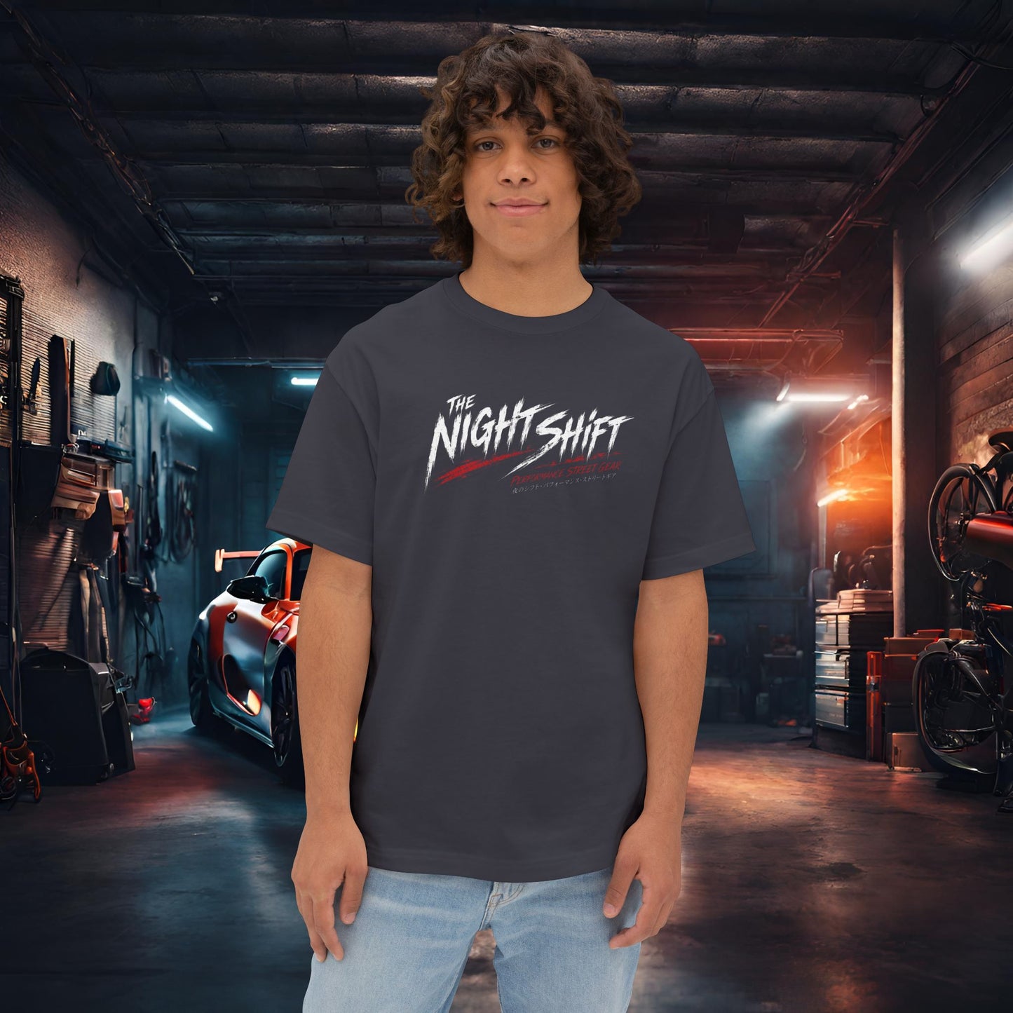 Nissan Skyline R34 Owners Custom-Premium, Ultra Soft Unisex Oversized Boxy Tee Printify by The Night Shift Automotive Apparel