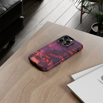 Traditional Japanese Village Countryside-Dual Layer Ultra Tough Phone Case iPhone 14 Pro Matte Printify by The Night Shift Automotive Apparel