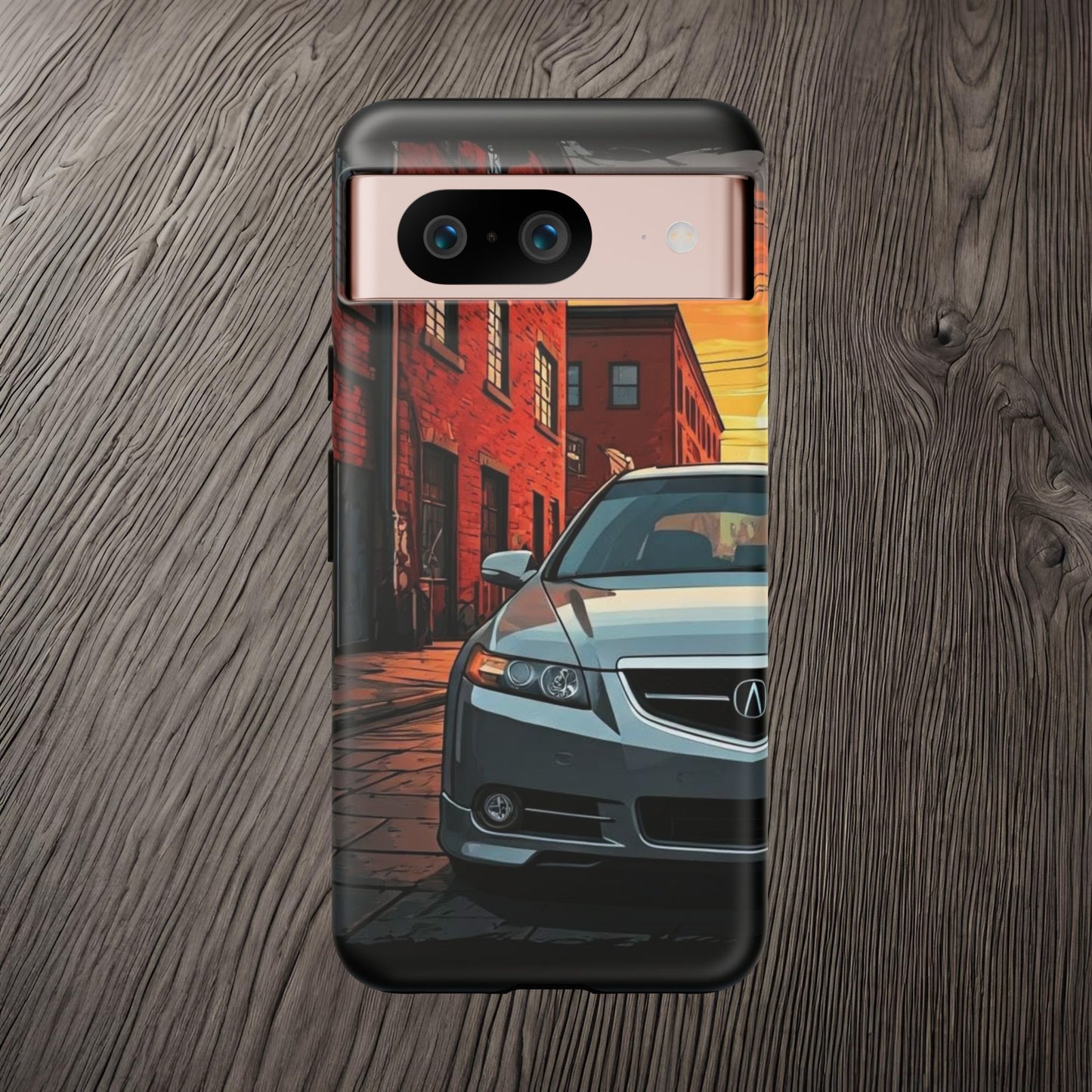 Acura TL Street Life-Dual Layer Ultra Tough Phone Case Google Pixel 8 Matte Printify by The Night Shift Automotive Apparel