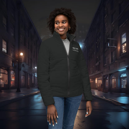 Station Nation-Stylish Warm & Cozy Women’s Puffer Jacket 3XL Printify by The Night Shift Automotive Apparel