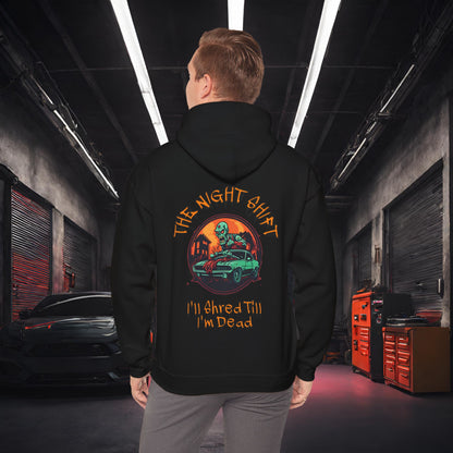 Death Trap Shred 'Till I'm Dead-Ultra Soft, Premium Hoodie Black Printify by The Night Shift Automotive Apparel