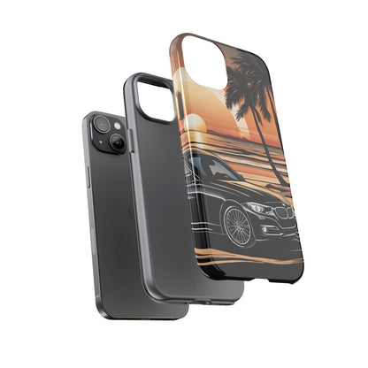 BMW Sunset On The Beach-Dual Layer Ultra Tough Phone Case Printify by The Night Shift Automotive Apparel