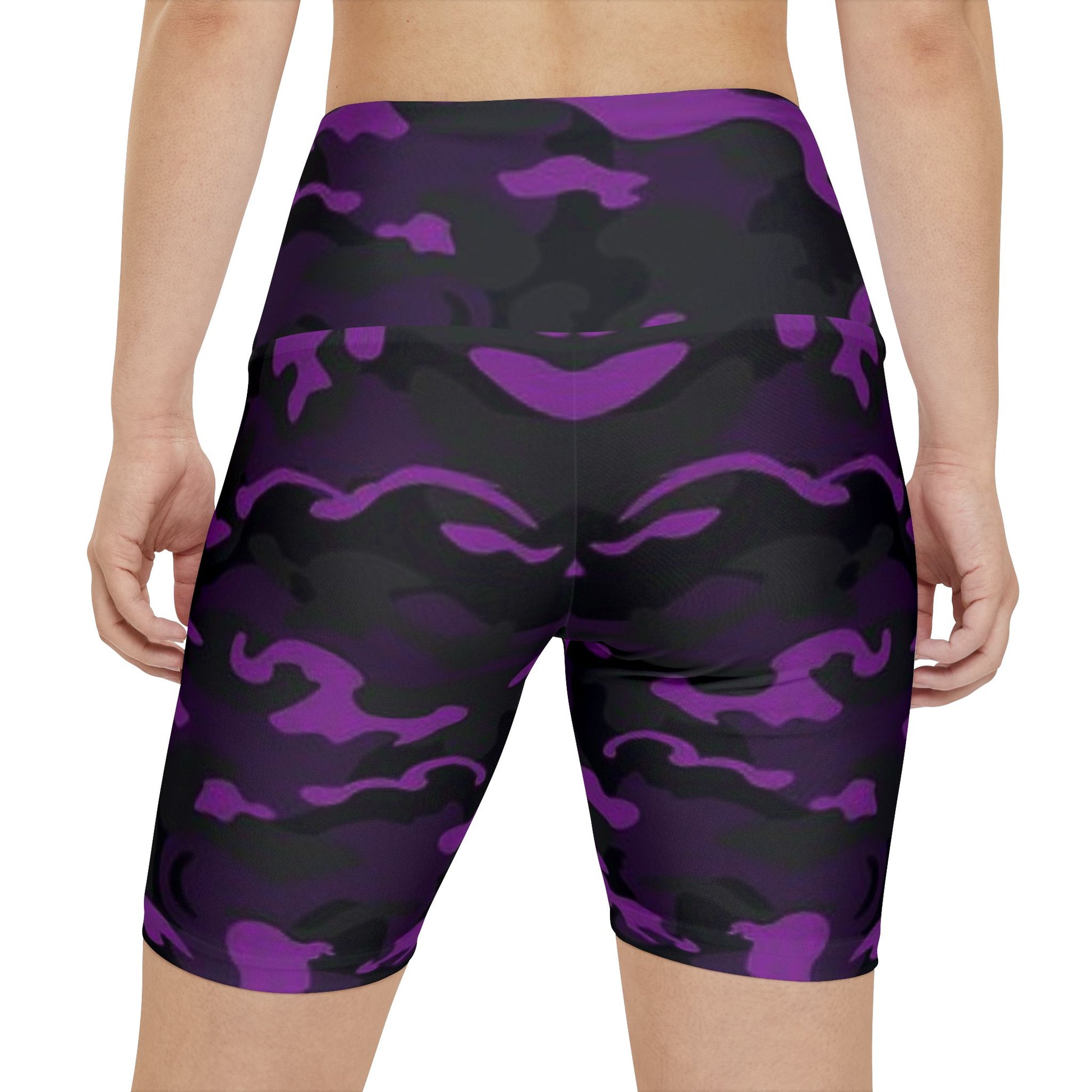 Women's Gym & Fitness Biker Shorts Printify by The Night Shift Automotive Apparel