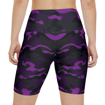 Women's Gym & Fitness Biker Shorts Printify by The Night Shift Automotive Apparel