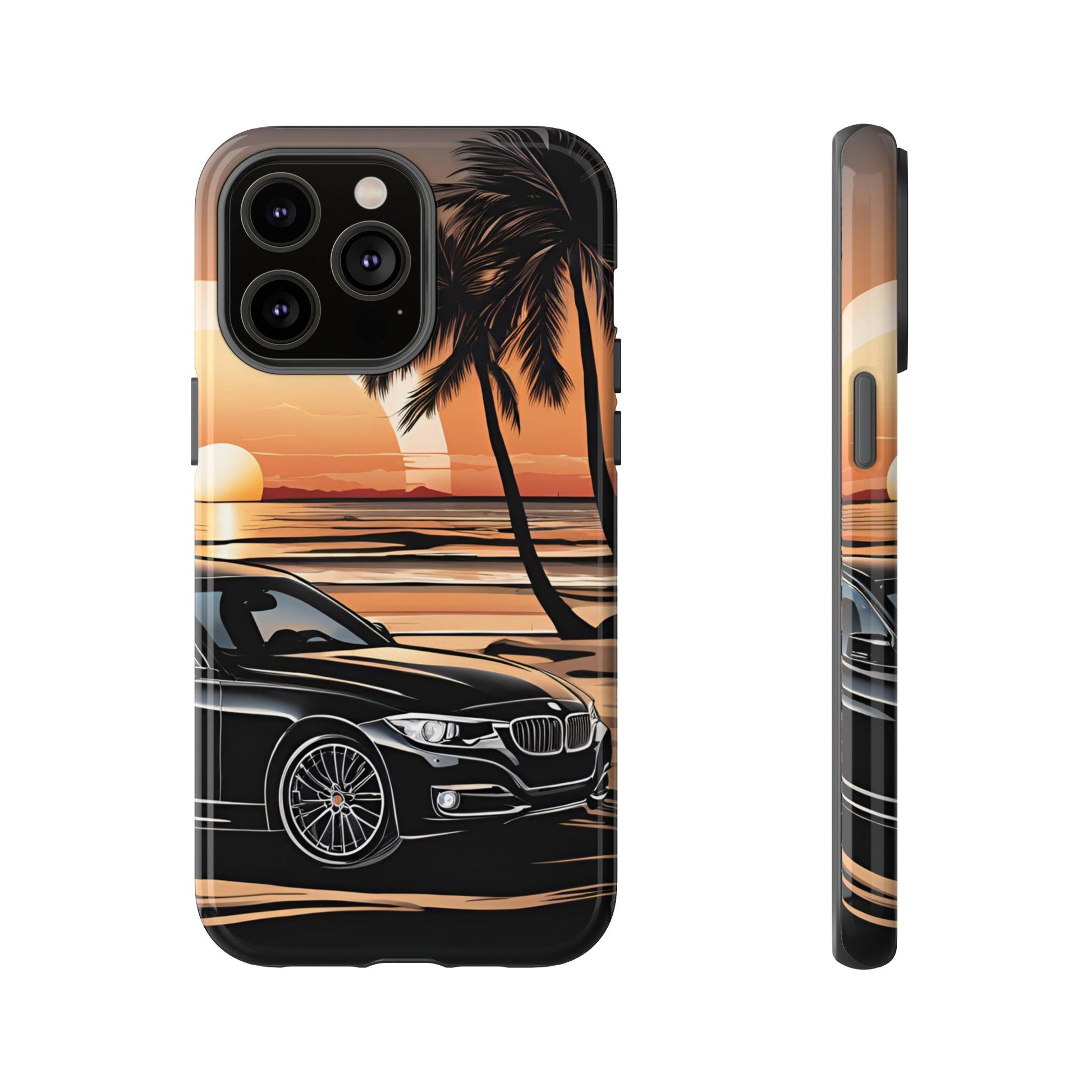 BMW Sunset On The Beach-Dual Layer Ultra Tough Phone Case Printify by The Night Shift Automotive Apparel