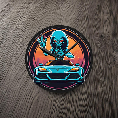 Tandem Alien-Acrylic Wall Clock