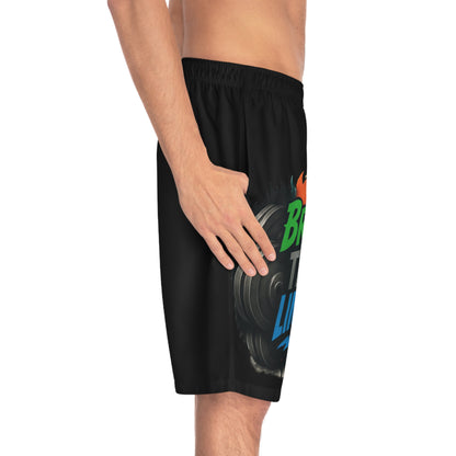 Break The Limits - Men's Relaxed Fit Board Shorts Printify by The Night Shift Automotive Apparel