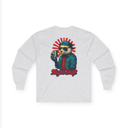 Good Vibes Panda-Premium, Ultra Soft Unisex Long Sleeve Tee Printify by The Night Shift Automotive Apparel