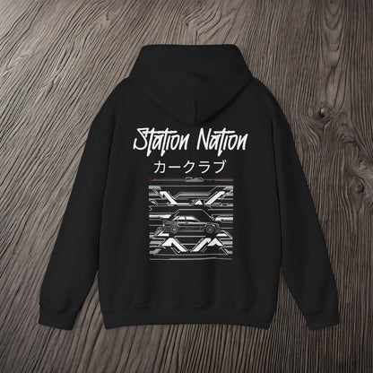 Station Nation-Ultra Soft, Premium Hoodie Printify by The Night Shift Automotive Apparel