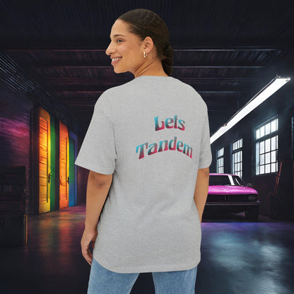 Lets Tandem-Premium, Ultra Soft, Unisex Oversized Boxy Tee Printify by The Night Shift Automotive Apparel