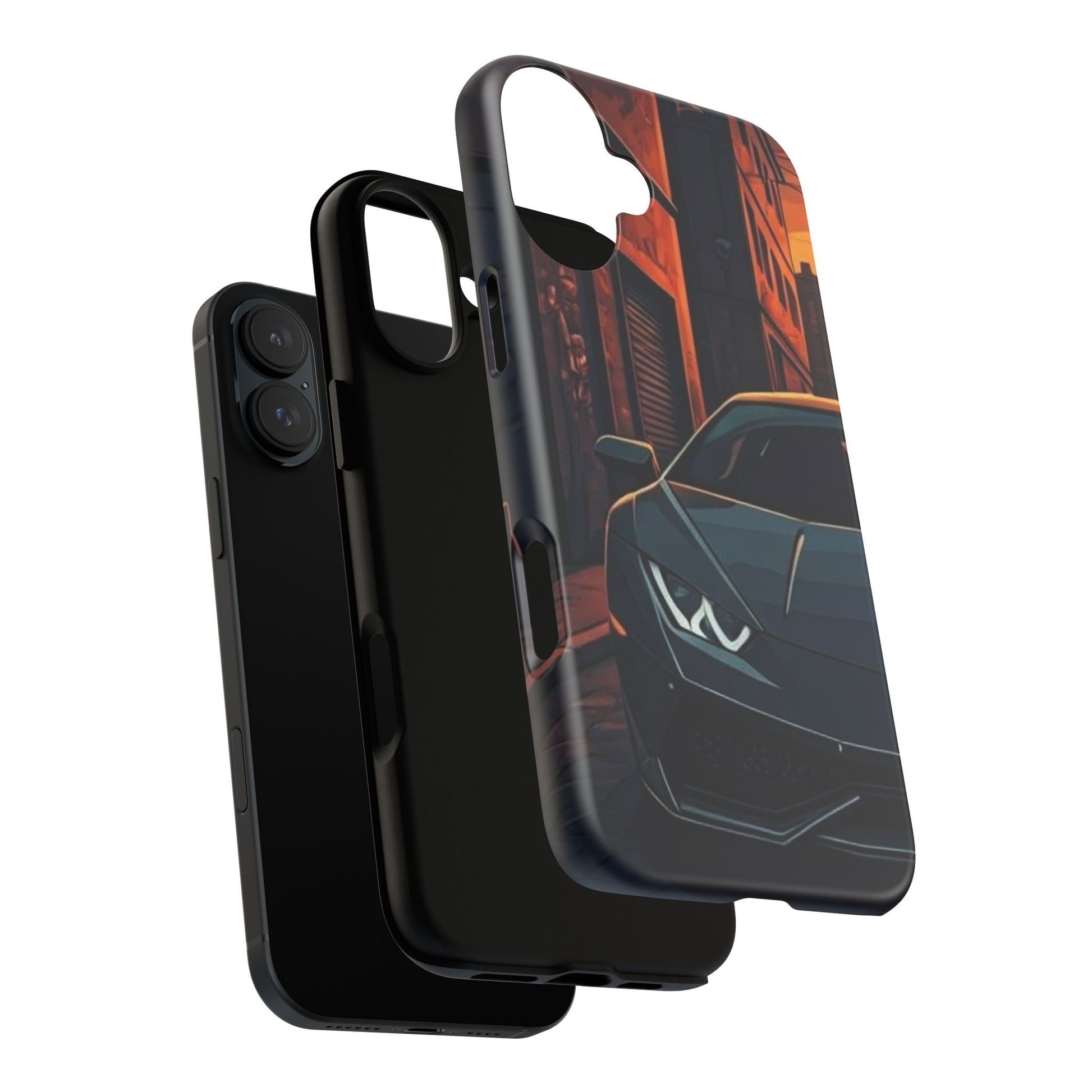 Lamborghini Huracan Street Life-Dual Layer Ultra Tough Phone Case Printify by The Night Shift Automotive Apparel