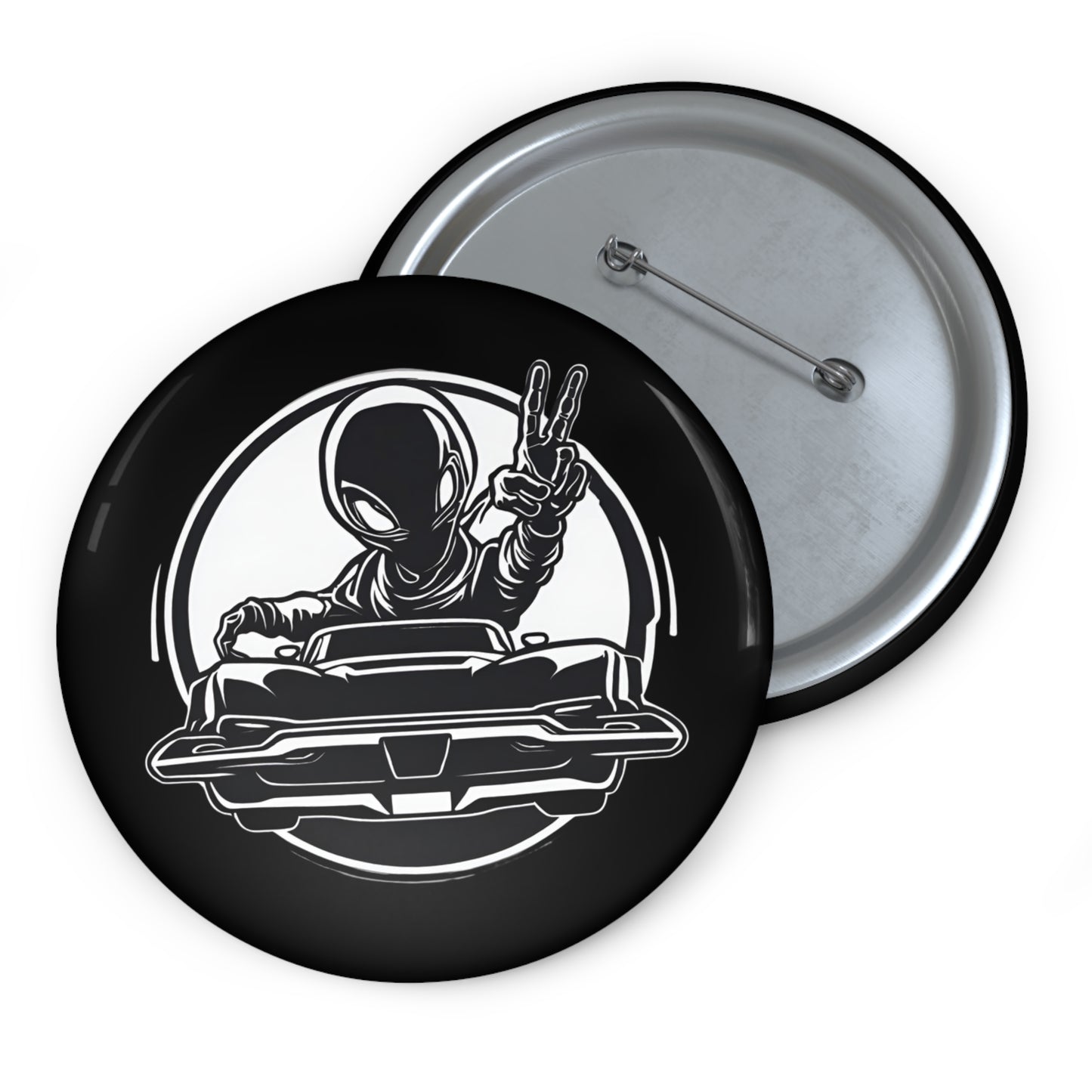 Station Nation Pin 3" Printify by The Night Shift Automotive Apparel