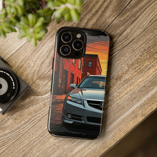 Acura TL Street Life-Dual Layer Ultra Tough Phone Case iPhone 16 Pro Max Glossy Printify by The Night Shift Automotive Apparel