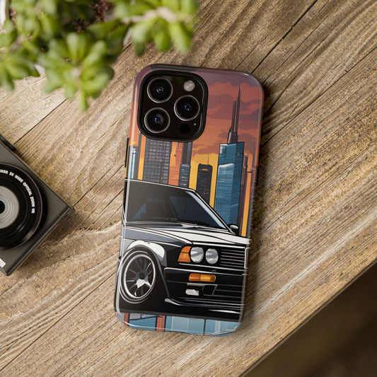 BMW E30 M3-Dual Layer Ultra Tough Phone Case iPhone 16 Pro Max Glossy Printify by The Night Shift Automotive Apparel
