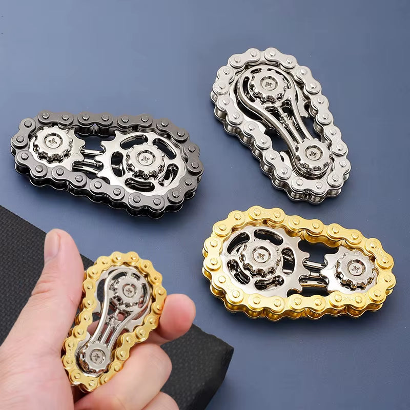 Motorcycle Chain & Sprocket Fidget Spinner