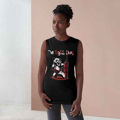 Boxing Panda - Premium Unisex Barnard Tank Top Printify by The Night Shift Automotive Apparel