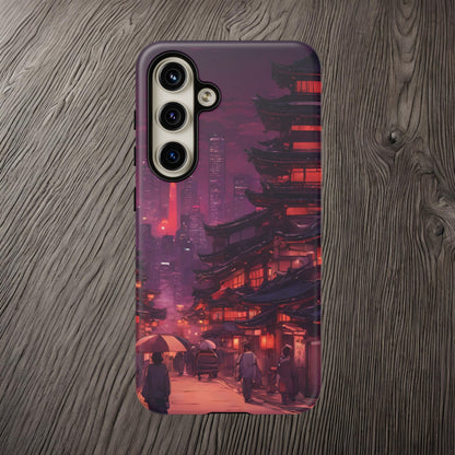Traditional Japanese Village Countryside-Dual Layer Ultra Tough Phone Case Samsung Galaxy S24 Matte Printify by The Night Shift Automotive Apparel