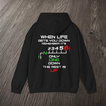 1 Down, 5 Up-Ultra Soft, Premium Hoodie