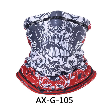 Skull Bandana Fleece Neck Gaiter Half Face Mask