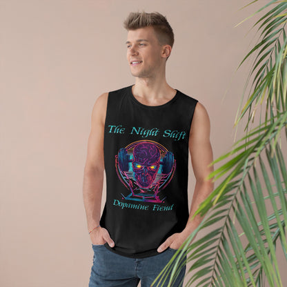 Dopamine Fiend - Premium Unisex Barnard Tank Top Printify by The Night Shift Automotive Apparel
