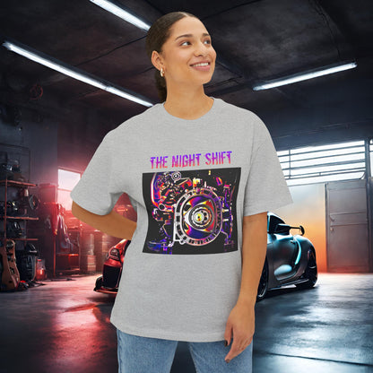 13B-REW Synthwave-Premium, Ultra Soft Unisex Oversized Boxy Tee Printify by The Night Shift Automotive Apparel