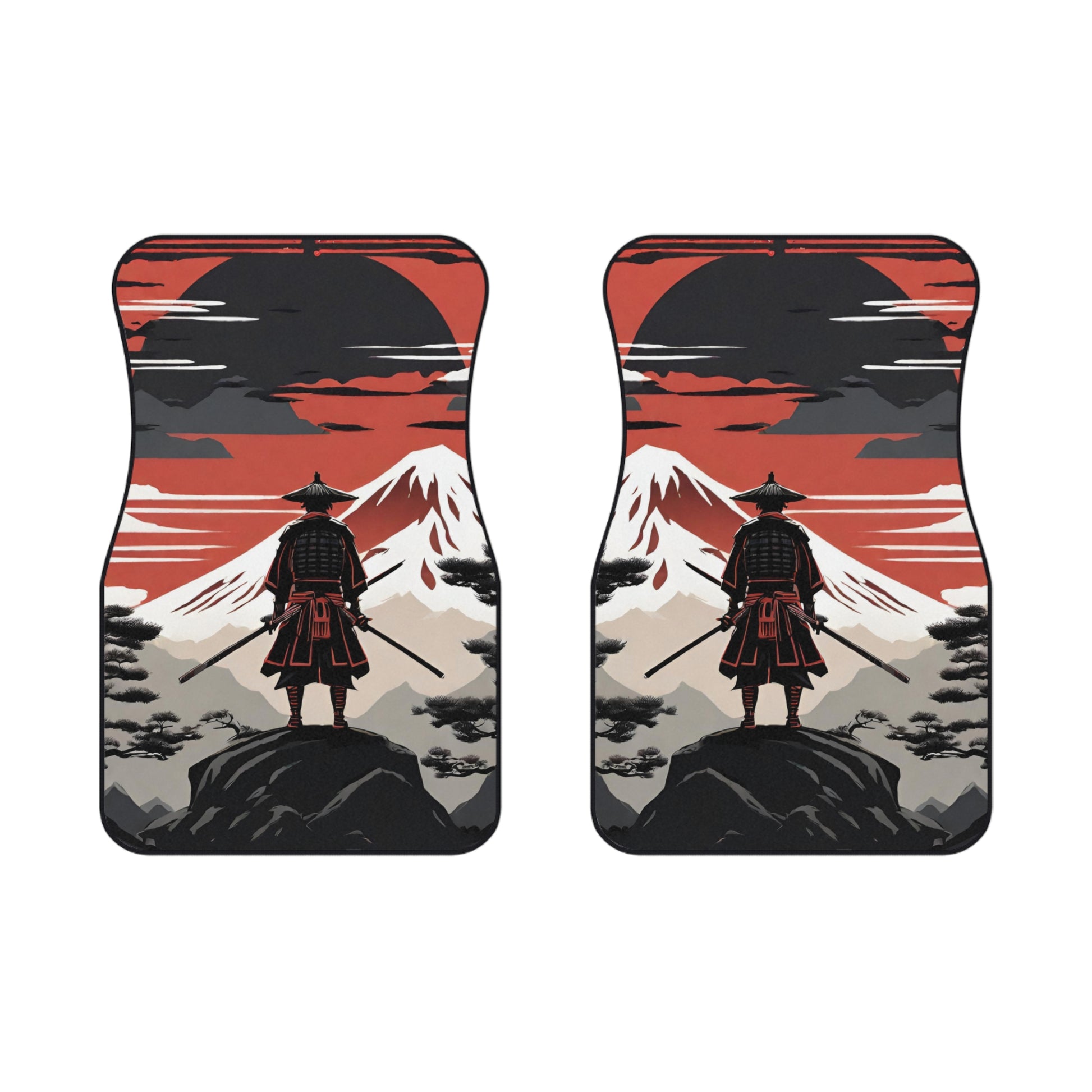 The Way Of The Samurai-Premium, High Quality Car Floor Mats (Set of 2 Front Mats) 2x Front mats Printify by The Night Shift Automotive Apparel