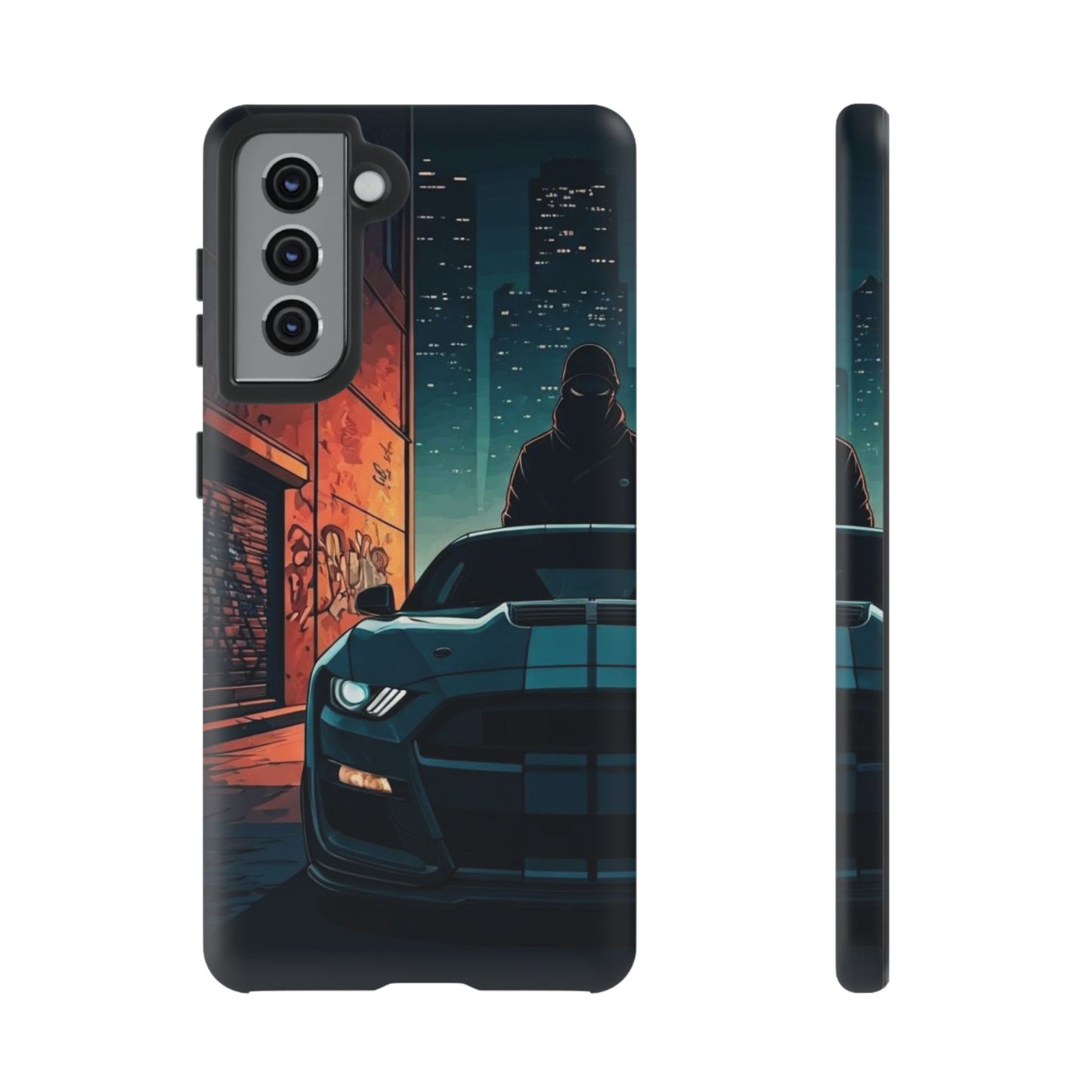 Ford Mustang Shelby GT350 Street Life-Dual Layer Ultra Tough Phone Case Samsung Galaxy S21 Matte Printify by The Night Shift Automotive Apparel