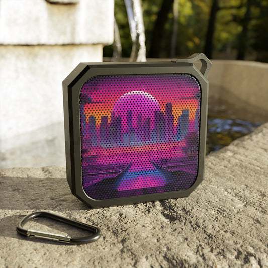 Sunset Sythwave-High Quality Blackwater Outdoor Bluetooth Speaker Black One size Printify by The Night Shift Automotive Apparel