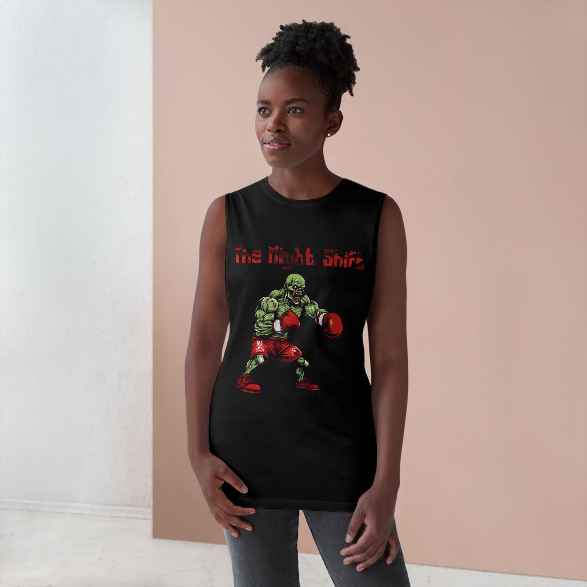 Zombie Heavy Weight Boxing Champion - Premium Unisex Barnard Tank Top Printify by The Night Shift Automotive Apparel