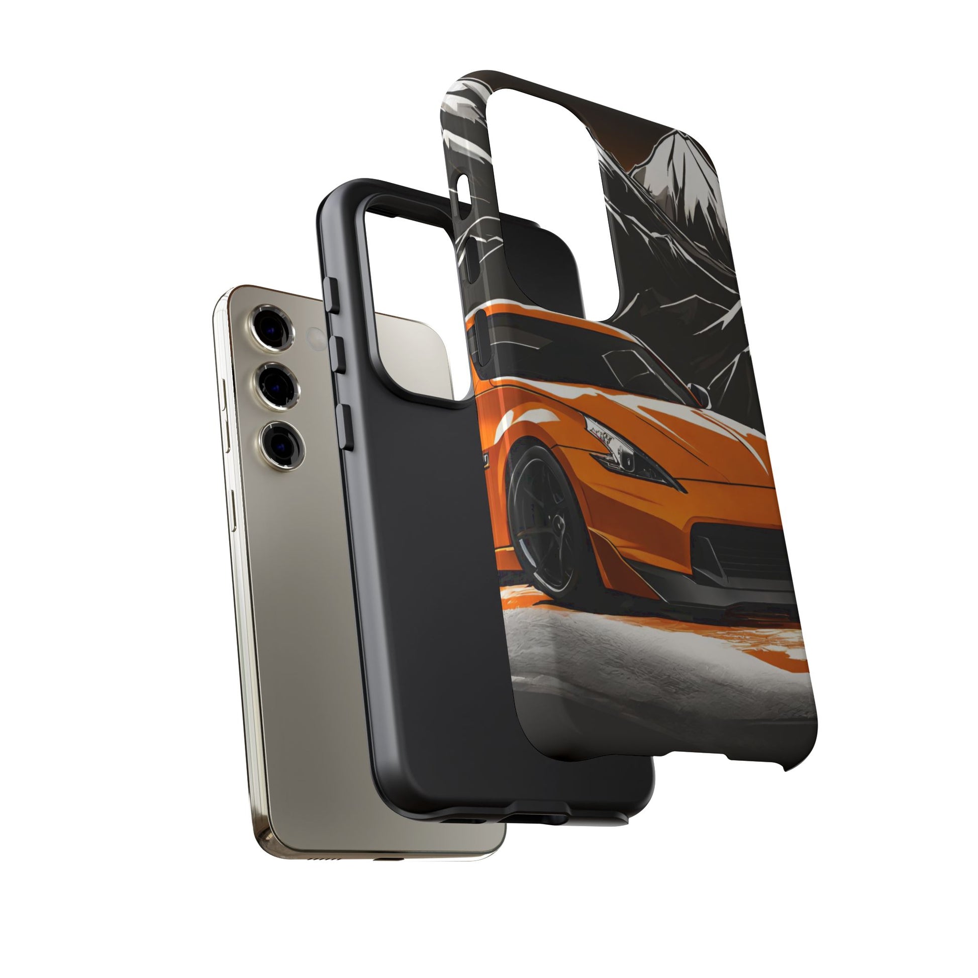 Nissan 370Z Mt Fuji-Dual Layer Ultra Tough Phone Case Printify by The Night Shift Automotive Apparel
