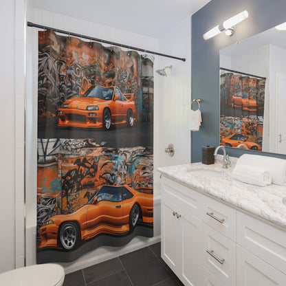 Shower Curtains Printify by The Night Shift Automotive Apparel