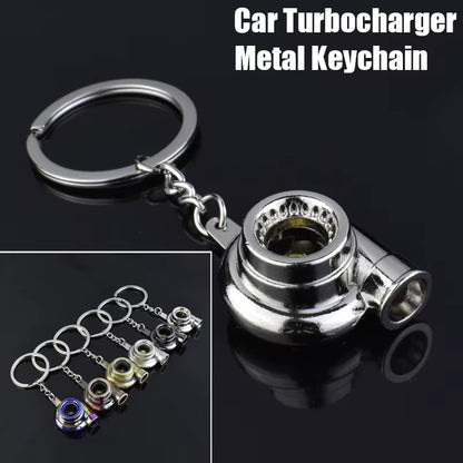 Turbocharger Metal Keychain