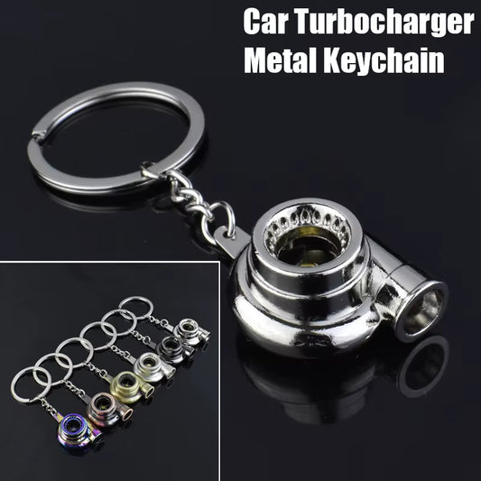 Turbocharger Metal Keychain