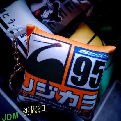 JDM Initial D Pillow Keychain Pendant Printed Fabric Bag Spoon The Night Shift Performance Street Gear by The Night Shift Automotive Apparel